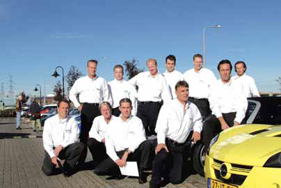 Opel Speedster test promotieteam