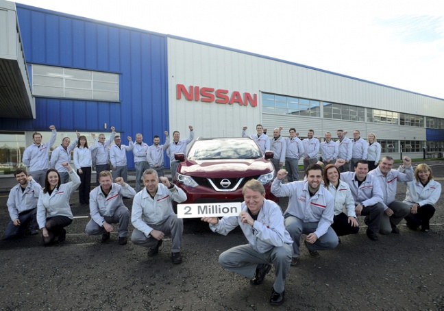 Nissan bouwt twee miljoenste QASHQAI in Sunderland