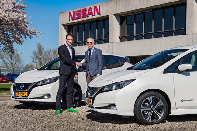 Nissan levert elektrische deelauto’s en xStorage-opslagbatterijen voor woonwijk met energieproducerende woningen