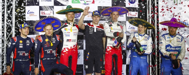 WRC-team Toyota pakt goud tijdens Rally van Mexico