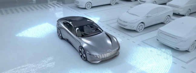 Hyundai maakt draadloos opladen in combinatie met autonoom parkeren mogelijk.