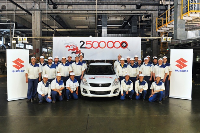 Productie Europese Suzuki fabriek overstijgt 2,5 miljoen auto’s