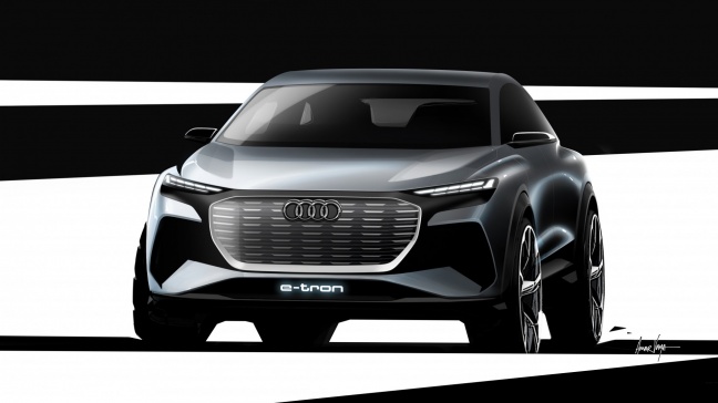 Eerste schetsen Audi Q4 e-tron concept