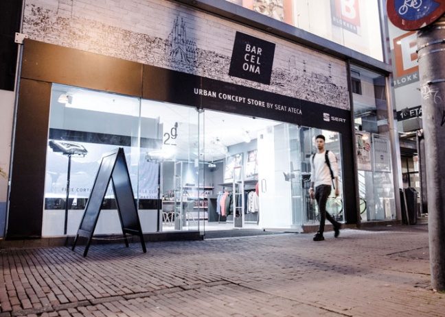 Barcelona in Utrecht: Urban concept store by SEAT Ateca