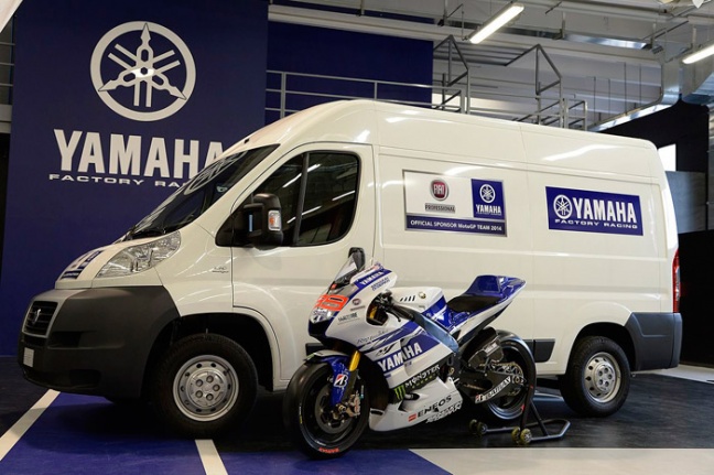 Fiat Professional staat achter het Yamaha Factory Racing Team