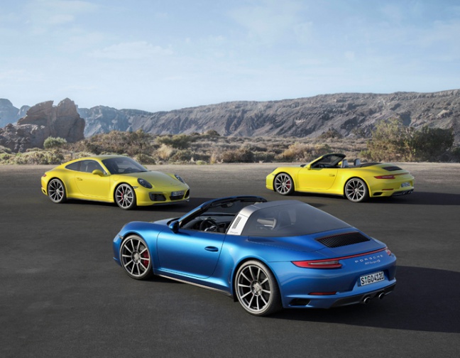 Nieuwe Porsche 911 Carrera 4 en 4S en Targa 4 en 4S: efficiënt sprintvermogen