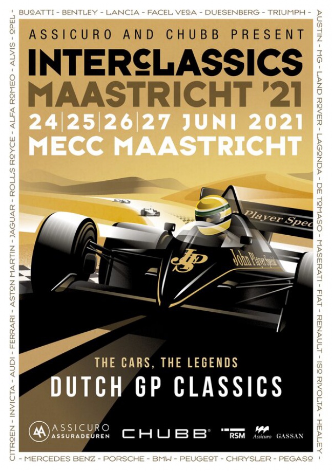 Nederlandse Grand Prix thema tijdens zomereditie InterClassics Maastricht 2021