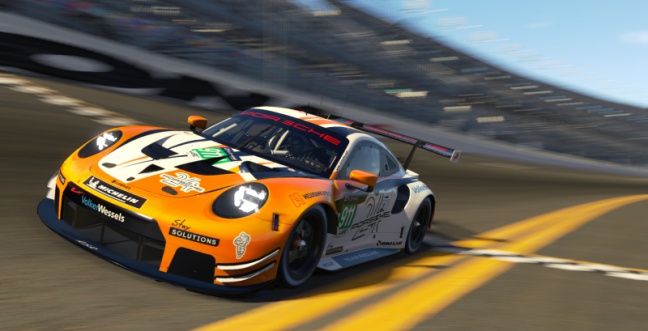 Porsche24 driven by Redline aan de start van virtuele 24-uursrace Daytona