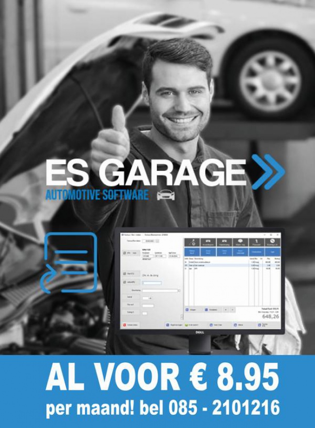 ESGARAGE: de garagesoftware voor autobedrijven en werkplaatsen!