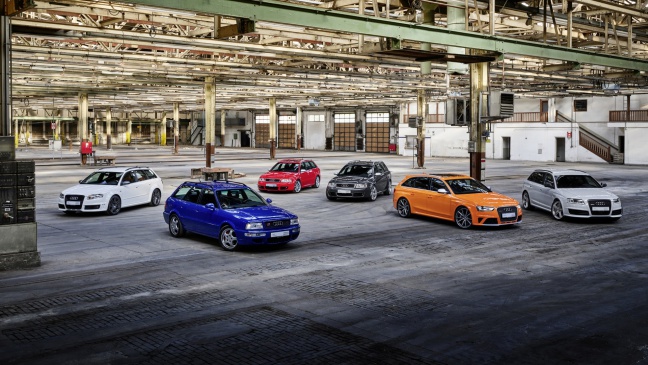 Audi Sport viert 25 jaar Audi RS-modellen