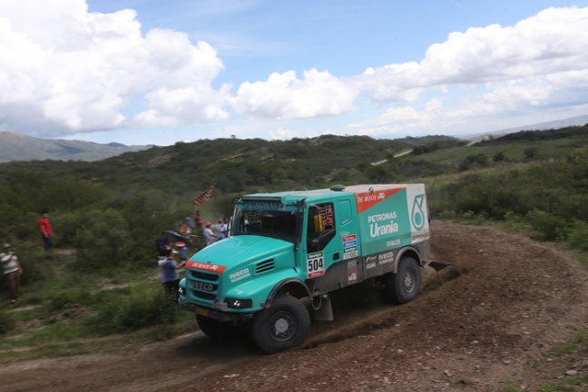 IVECO 1 en 2 in elfde etappe Dakar Rally