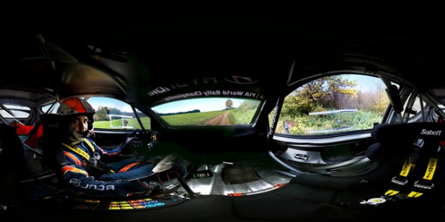 Met de gratis Hyundai VR+-applicatie ervaar je de sensatie, snelheid en opwinding van het Hyundai Shell World Rally Team.