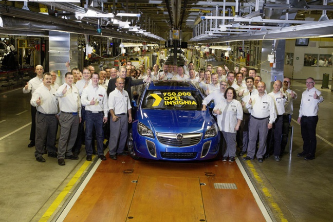 Opel produceert 750.000ste Insignia