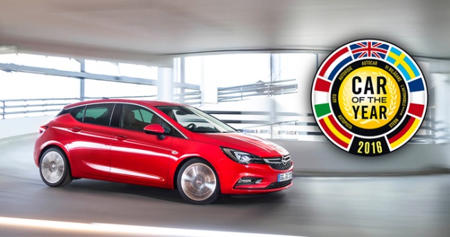 Opel Astra is ‘Auto van het Jaar 2016’