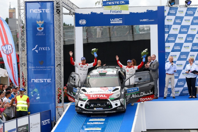 Weer een podiumfinish voor Mads Østberg met de DS3 WRC!