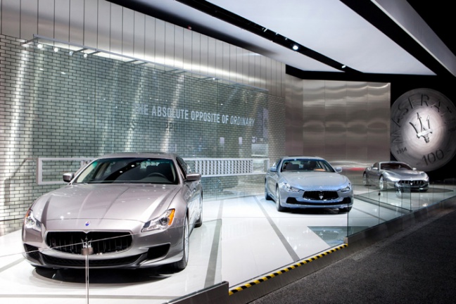 Maserati op de Detroit Auto Show met een wereldwijd verkooprecord over 2014