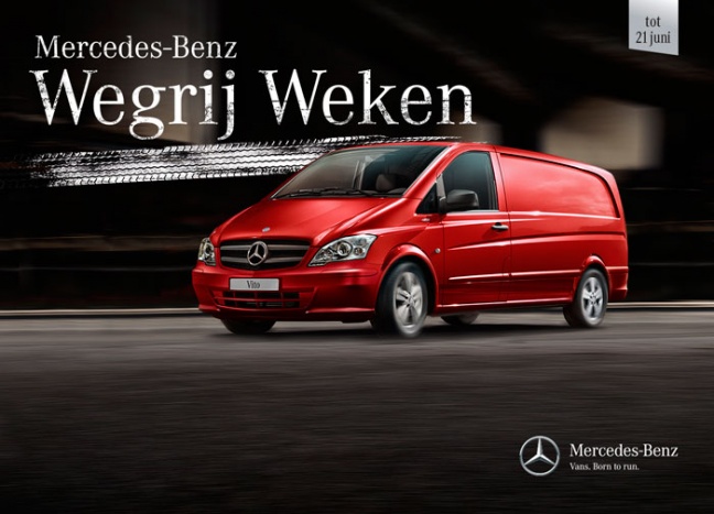 Mercedes-Benz Vito Edition in de spotlights tijdens de Mercedes-Benz Wegrij Weken
