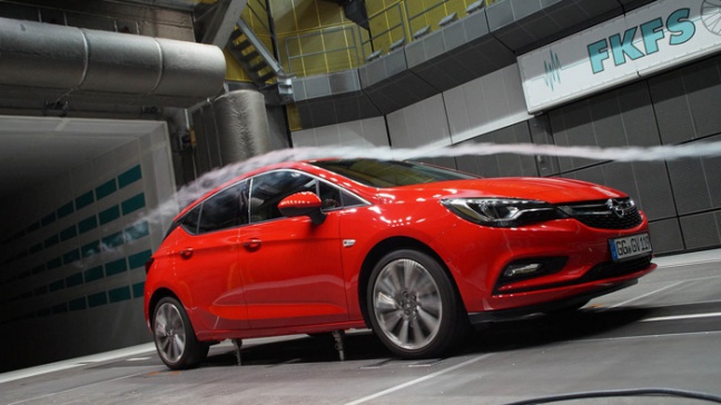 Indrukwekkend lage luchtweerstand voor nieuwe Opel Astra