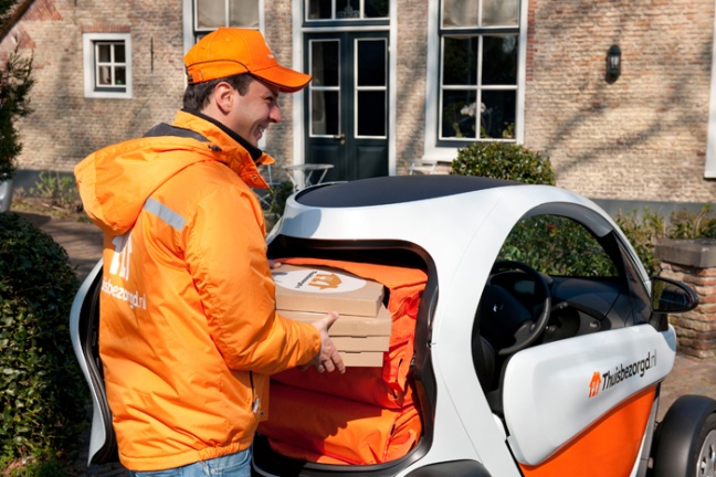 Thuisbezorgd.nl zet elektrische Renault Twizy Cargo in