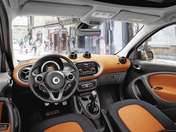 Nieuwe generatie smart orange interieur