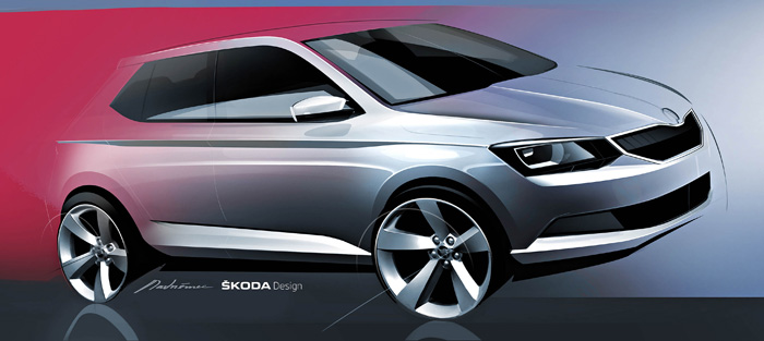 New SKODA Fabia sketch