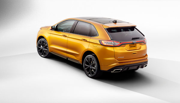 FordEdge Sport back orange