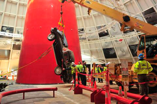 Chevrolet sinkhole rescue