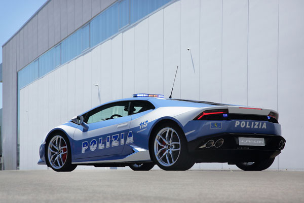 Lamborghini Huracan Polizia Italiaanse rijkspolitie back