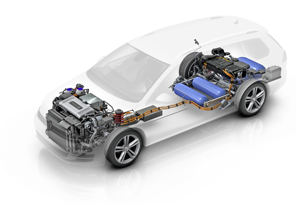 Volkswagen Golf brandstofcel schema