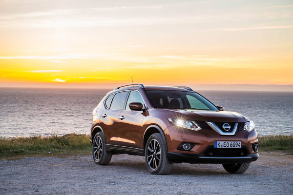 Nieuwe Nissan X-TRAIL Vijf Euro NCAP sunset