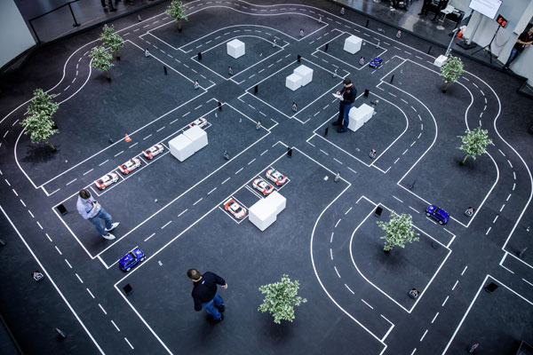 Spannende finale Audi Autonomous Driving Cup parcours