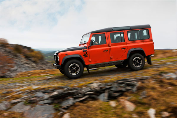 Land Rover Defender Adventure action