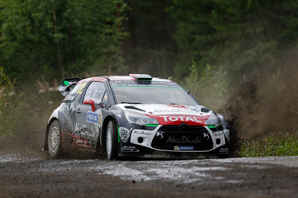 Podium Finland 2015 Citroen WRC action