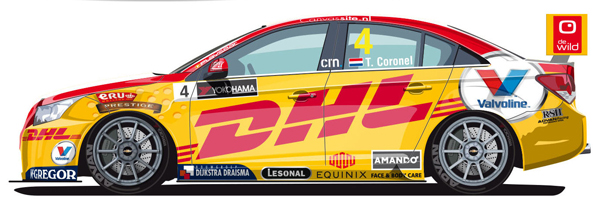 Tom Coronel WTCC 2015 DHL side