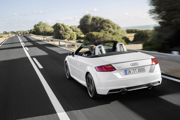 Audi TT Roadster white back