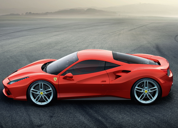 Ferrari 488 GTB side