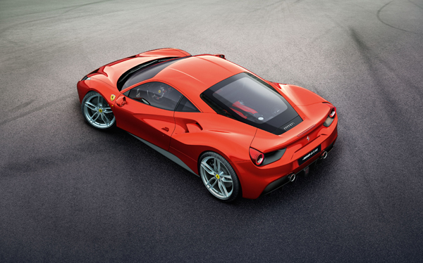 Ferrari 488 GTB top back