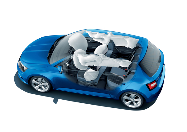 SKODA Fabia veiligst in segment airbags