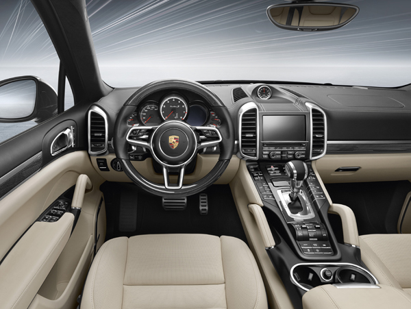 Porsche nieuwe Cayenne Turbo S interieur