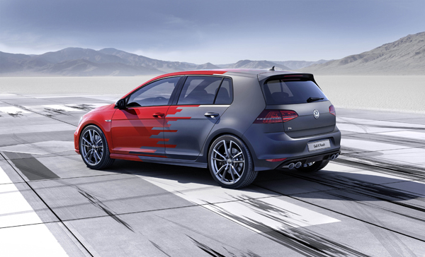 VW Golf R inparkeren studiemodel back