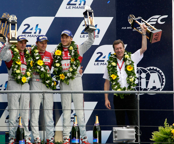 Audi Le Mans 2015 podium