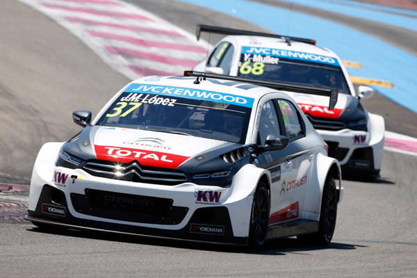 Citroen WTCC Paul Ricard Frankrijk action2