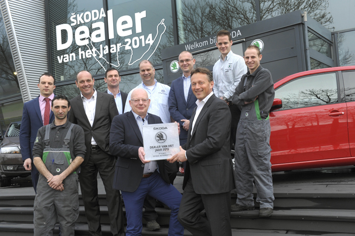 SKODA dealer vh-jaar De Waal Autogroep team