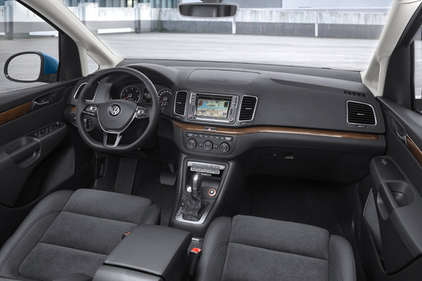 Nieuwe Volkswagen Sharan interieur