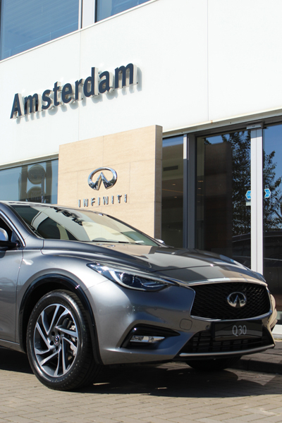 Infiniti Q30 in Nederland nose