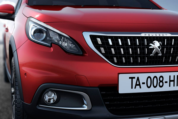 Peugeot 2008 front headlight detail