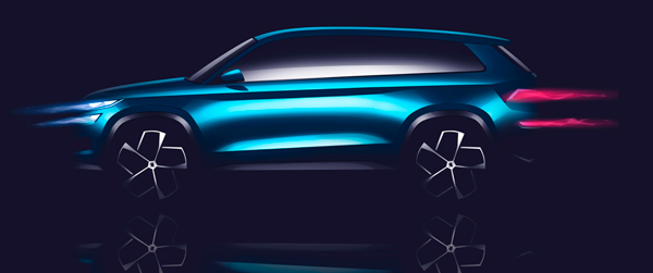 Skoda visions concept Geneve side