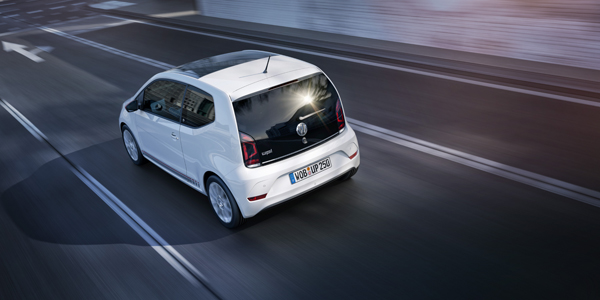 New VW up white 3kw back