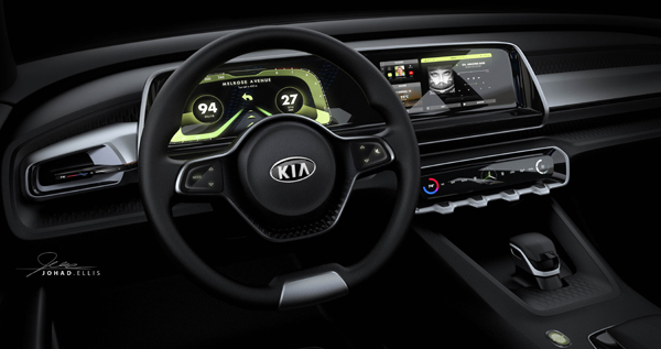 KIA SUV Concept 2016 NAIAS cockpit