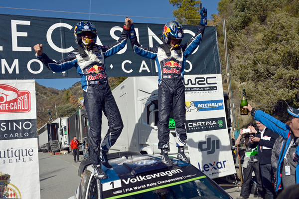 2016 Monte Carlo WRC01 VW cheering